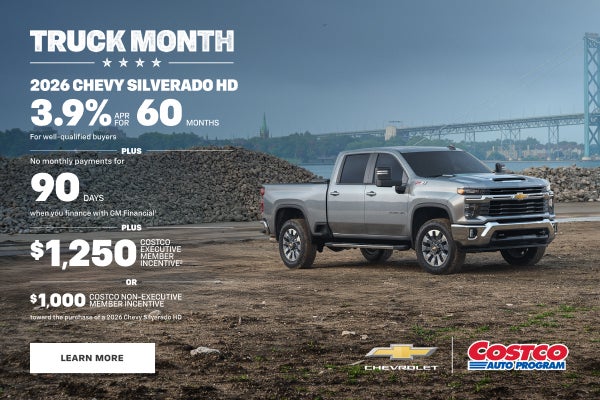 2026 Chevy Silverado HD. 3.9% APR for 60 Months For well-qualified buyers + No monthly payments f...